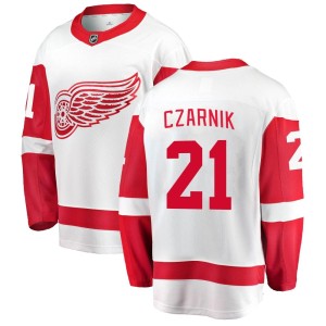 Austin Czarnik Men's Fanatics Branded Detroit Red Wings Breakaway White Away Jersey