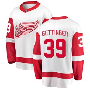 Tim Gettinger Men's Fanatics Branded Detroit Red Wings Breakaway White Away Jersey