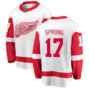 Daniel Sprong Men's Fanatics Branded Detroit Red Wings Breakaway White Away Jersey