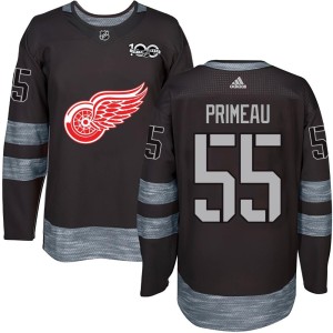 Keith Primeau Men's Detroit Red Wings Authentic Black 1917-2017 100th Anniversary Jersey