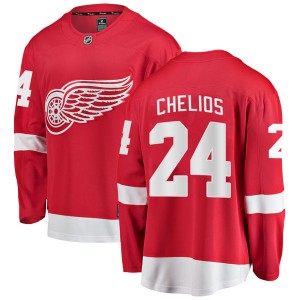 Chris Chelios Men's Fanatics Branded Detroit Red Wings Breakaway Red Home Jersey