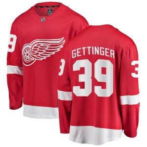 Tim Gettinger Men's Fanatics Branded Detroit Red Wings Breakaway Red Home Jersey