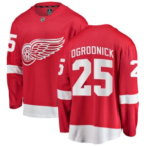 John Ogrodnick Men's Fanatics Branded Detroit Red Wings Breakaway Red Home Jersey