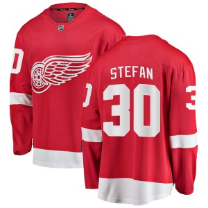 Greg Stefan Men's Fanatics Branded Detroit Red Wings Breakaway Red Home Jersey