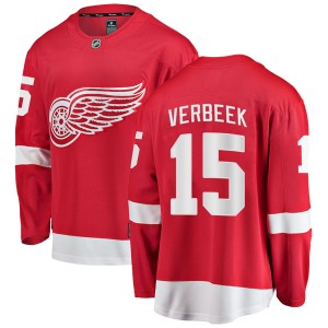 Pat Verbeek Men's Fanatics Branded Detroit Red Wings Breakaway Red Home Jersey
