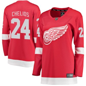 Chris Chelios Women's Fanatics Branded Detroit Red Wings Breakaway Red Home Jersey