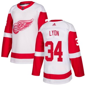 Alex Lyon Youth Adidas Detroit Red Wings Authentic White Jersey