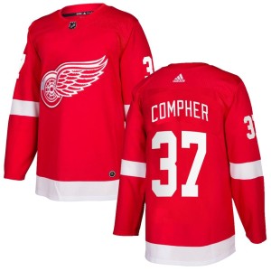 J.T. Compher Youth Adidas Detroit Red Wings Authentic Red Home Jersey