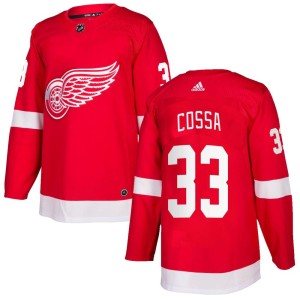 Sebastian Cossa Youth Adidas Detroit Red Wings Authentic Red Home Jersey