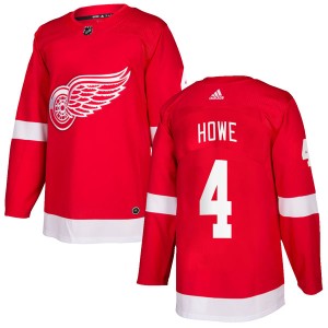 Mark Howe Youth Adidas Detroit Red Wings Authentic Red Home Jersey