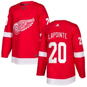 Martin Lapointe Youth Adidas Detroit Red Wings Authentic Red Home Jersey