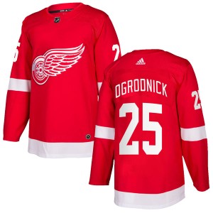 John Ogrodnick Youth Adidas Detroit Red Wings Authentic Red Home Jersey