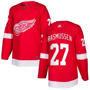 Michael Rasmussen Youth Adidas Detroit Red Wings Authentic Red Home Jersey