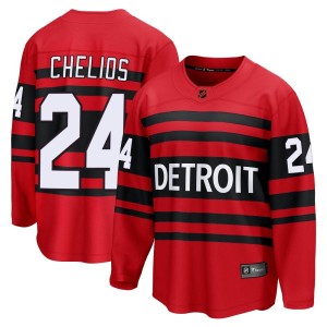 Chris Chelios Youth Fanatics Branded Detroit Red Wings Breakaway Red Special Edition 2.0 Jersey