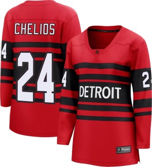 Chris Chelios Women's Fanatics Branded Detroit Red Wings Breakaway Red Special Edition 2.0 Jersey