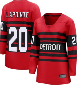 Martin Lapointe Women's Fanatics Branded Detroit Red Wings Breakaway Red Special Edition 2.0 Jersey
