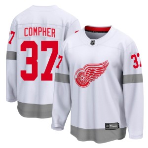 J.T. Compher Youth Fanatics Branded Detroit Red Wings Breakaway White 2020/21 Special Edition Jersey
