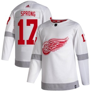 Daniel Sprong Youth Adidas Detroit Red Wings Authentic White 2020/21 Reverse Retro Jersey