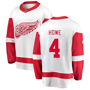 Mark Howe Youth Fanatics Branded Detroit Red Wings Breakaway White Away Jersey