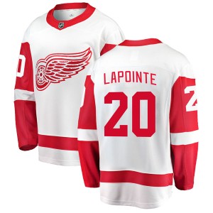 Martin Lapointe Youth Fanatics Branded Detroit Red Wings Breakaway White Away Jersey