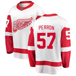 David Perron Youth Fanatics Branded Detroit Red Wings Breakaway White Away Jersey