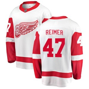 James Reimer Youth Fanatics Branded Detroit Red Wings Breakaway White Away Jersey