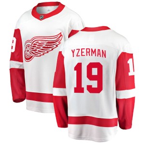 Steve Yzerman Youth Fanatics Branded Detroit Red Wings Breakaway White Away Jersey