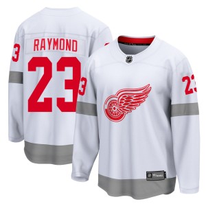 Lucas Raymond Men's Fanatics Branded Detroit Red Wings Breakaway White 2020/21 Special Edition Jersey
