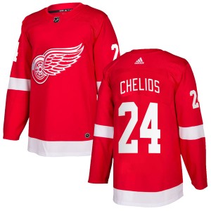 Chris Chelios Men's Adidas Detroit Red Wings Authentic Red Home Jersey