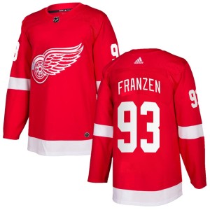 Johan Franzen Men's Adidas Detroit Red Wings Authentic Red Home Jersey