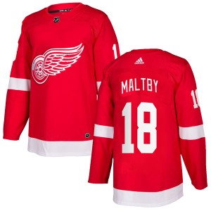 Kirk Maltby Men's Adidas Detroit Red Wings Authentic Red Home Jersey