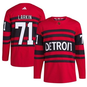 Dylan Larkin Men's Adidas Detroit Red Wings Authentic Red Reverse Retro 2.0 Jersey
