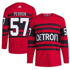 David Perron Men's Adidas Detroit Red Wings Authentic Red Reverse Retro 2.0 Jersey