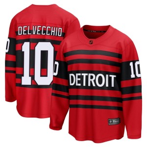 Alex Delvecchio Men's Fanatics Branded Detroit Red Wings Breakaway Red Special Edition 2.0 Jersey