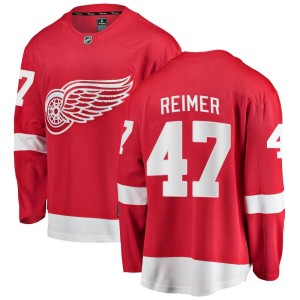 James Reimer Youth Fanatics Branded Detroit Red Wings Breakaway Red Home Jersey