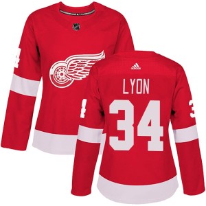 Alex Lyon Women's Adidas Detroit Red Wings Authentic Red Home Jersey