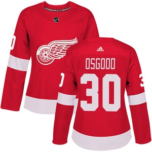 Chris Osgood Women's Adidas Detroit Red Wings Authentic Red Home Jersey