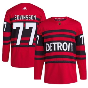 Simon Edvinsson Youth Adidas Detroit Red Wings Authentic Red Reverse Retro 2.0 Jersey