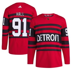 Curtis Hall Youth Adidas Detroit Red Wings Authentic Red Reverse Retro 2.0 Jersey