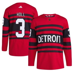 Justin Holl Youth Adidas Detroit Red Wings Authentic Red Reverse Retro 2.0 Jersey