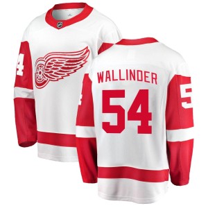 William Wallinder Men's Fanatics Branded Detroit Red Wings Breakaway White Away Jersey