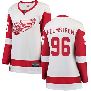 Tomas Holmstrom Women's Fanatics Branded Detroit Red Wings Breakaway White Away Jersey