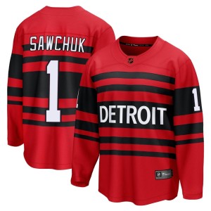 Terry Sawchuk Youth Fanatics Branded Detroit Red Wings Breakaway Red Special Edition 2.0 Jersey