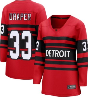 Kris Draper Women's Fanatics Branded Detroit Red Wings Breakaway Red Special Edition 2.0 Jersey
