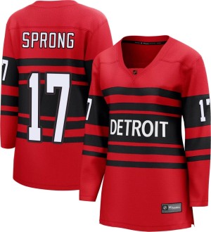 Daniel Sprong Women's Fanatics Branded Detroit Red Wings Breakaway Red Special Edition 2.0 Jersey