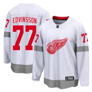Simon Edvinsson Youth Fanatics Branded Detroit Red Wings Breakaway White 2020/21 Special Edition Jersey