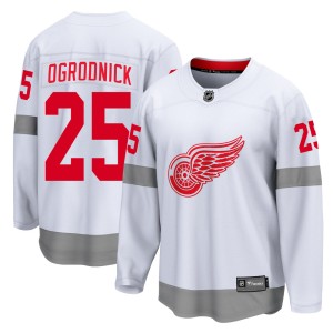 John Ogrodnick Youth Fanatics Branded Detroit Red Wings Breakaway White 2020/21 Special Edition Jersey