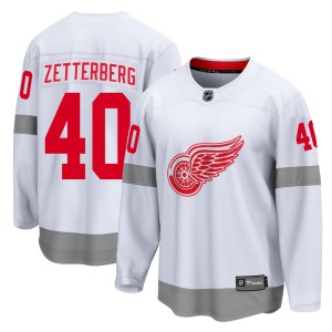 Henrik Zetterberg Youth Fanatics Branded Detroit Red Wings Breakaway White 2020/21 Special Edition Jersey