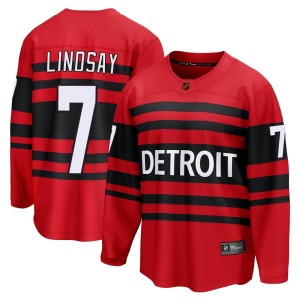 Ted Lindsay Men's Fanatics Branded Detroit Red Wings Breakaway Red Special Edition 2.0 Jersey