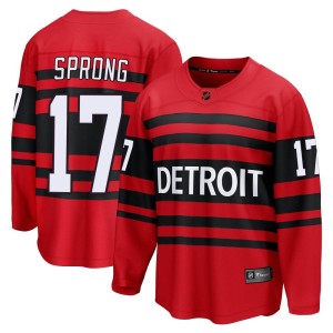 Daniel Sprong Men's Fanatics Branded Detroit Red Wings Breakaway Red Special Edition 2.0 Jersey